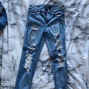 american eagle super stretch skinny jeans